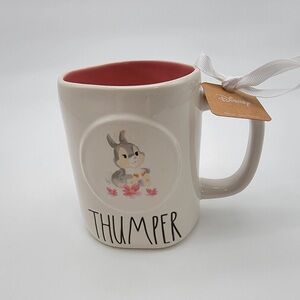 Rae Dunn Disney Bambi Mug featuring Thumper - Pink Interior